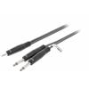 CAVO JACK NEDIS COTH23200GY15 CAVO AUDIO JACK MASCHIO STEREO 3.5 mm - 2x 6.35 mm JACK MASCHIO MONO 1,5 MT GRIGIO